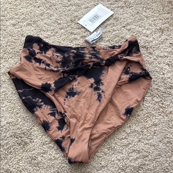 Dippin' Daisy's Other - Dippin daisys Black and Tan Tie-Dye Bikini Bottoms